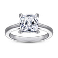 Selene Sterling Zircon Ring — polished sterling silver band profile, House of Ugarit