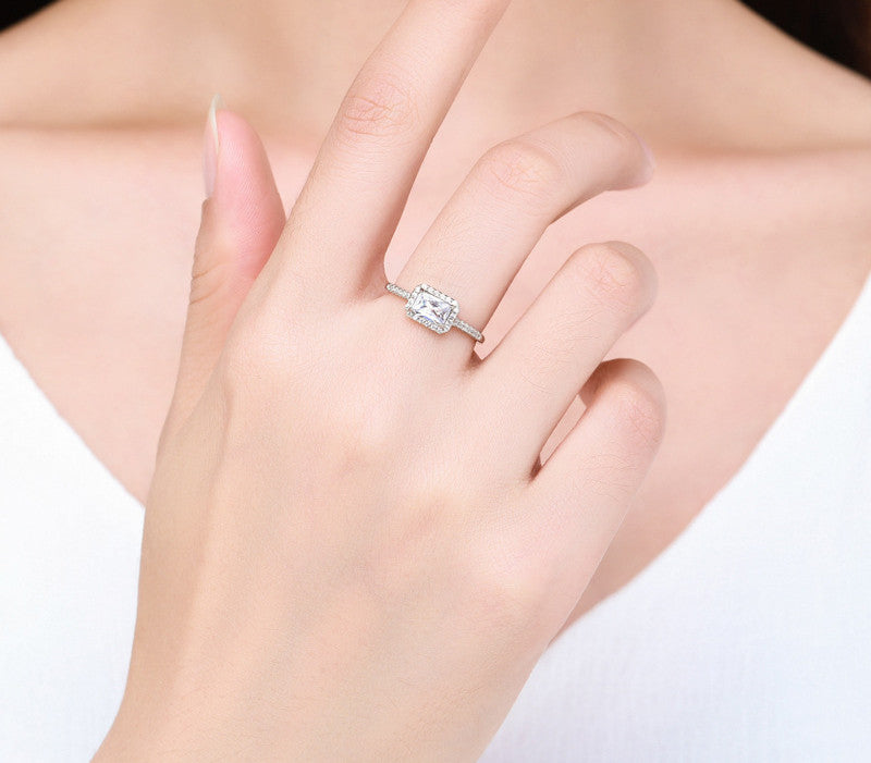 Zara Zircon Cocktail Ring worn — statement ring on hand, House of Ugarit