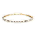 Aurelia Crystal Bracelet — cubic zirconia tennis bracelet in silver-tone finish, House of Ugarit