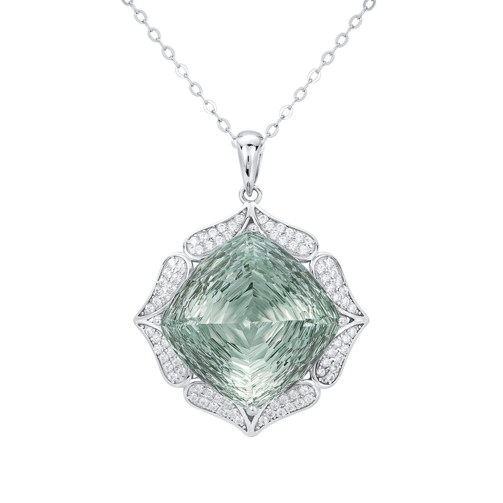 Emerald Isle Luxury Pendant Necklace — emerald-green pendant necklace, House of Ugarit