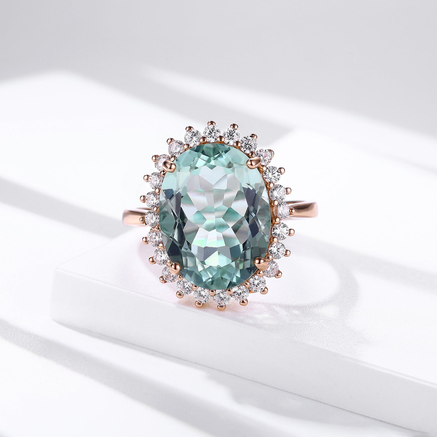 Jade Sovereign Wedding Ring — top view of jade setting, House of Ugarit