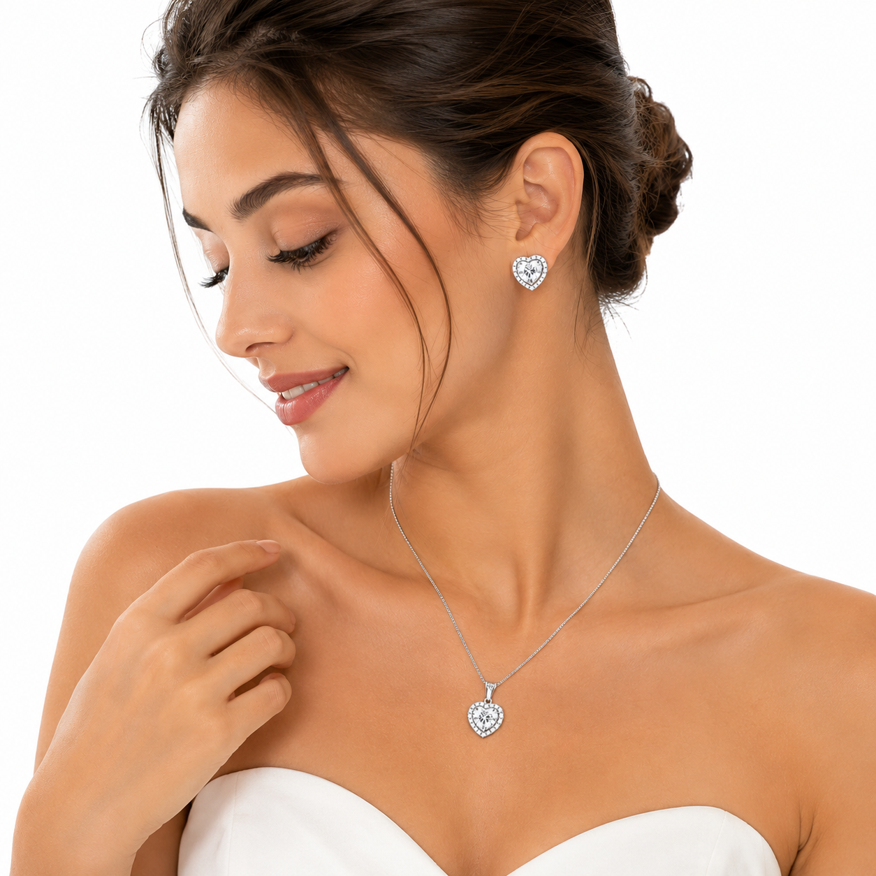 Amara Heart Jewelry Set