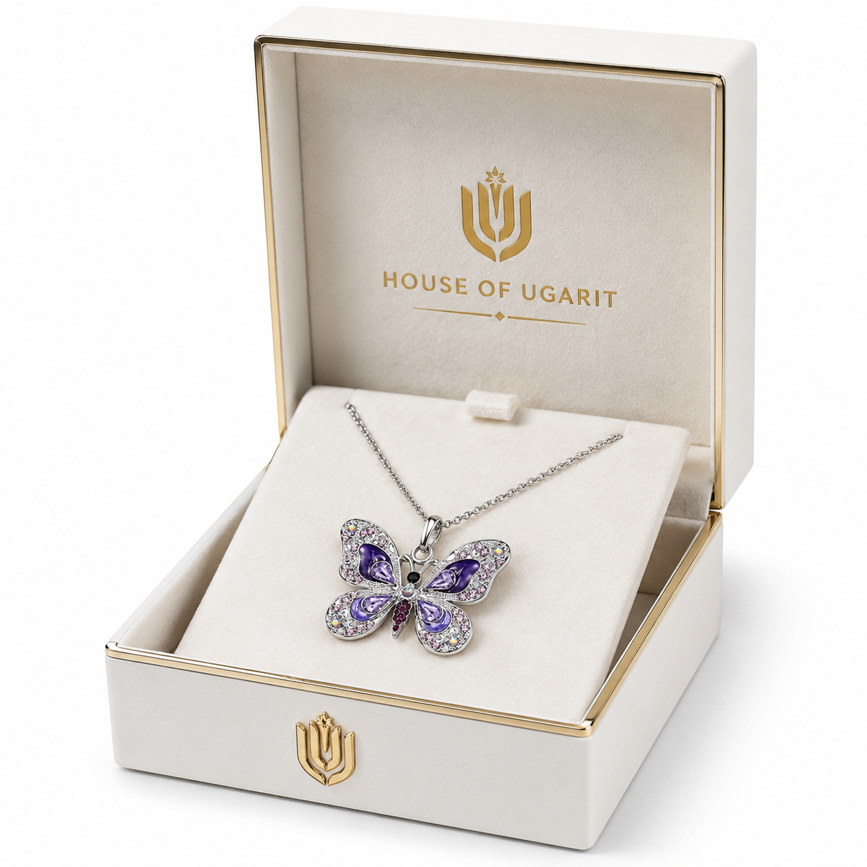 Opaline Butterfly Necklace