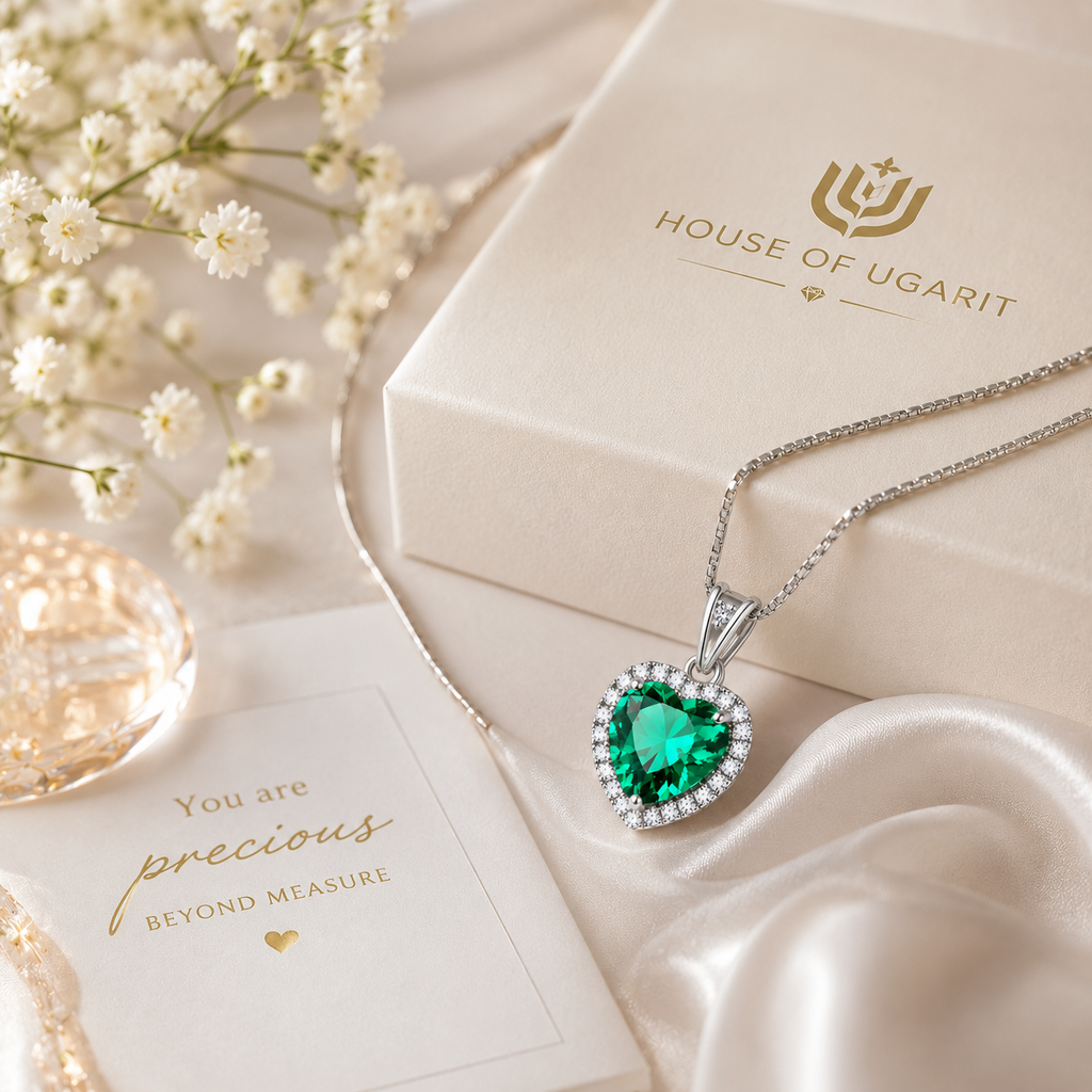 Emerald Heart Necklace