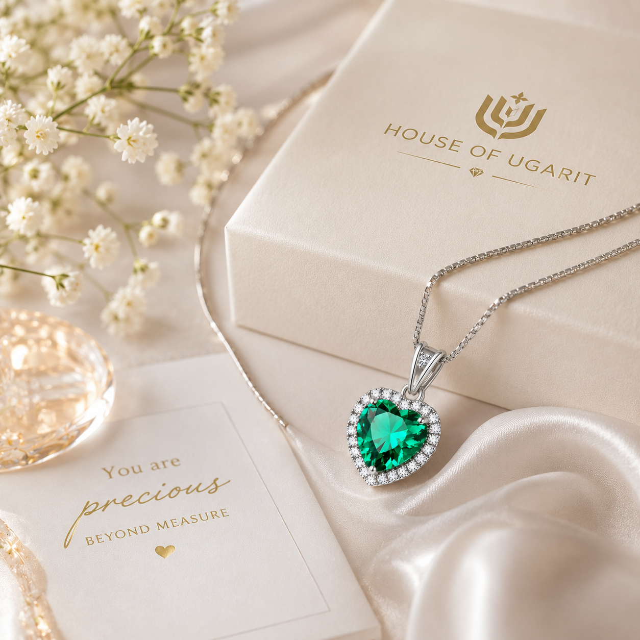 Emerald Heart Necklace