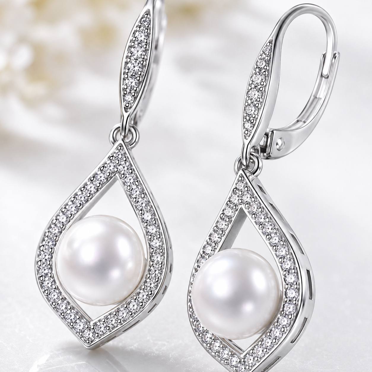 Pearl Royale Teardrop Earrings