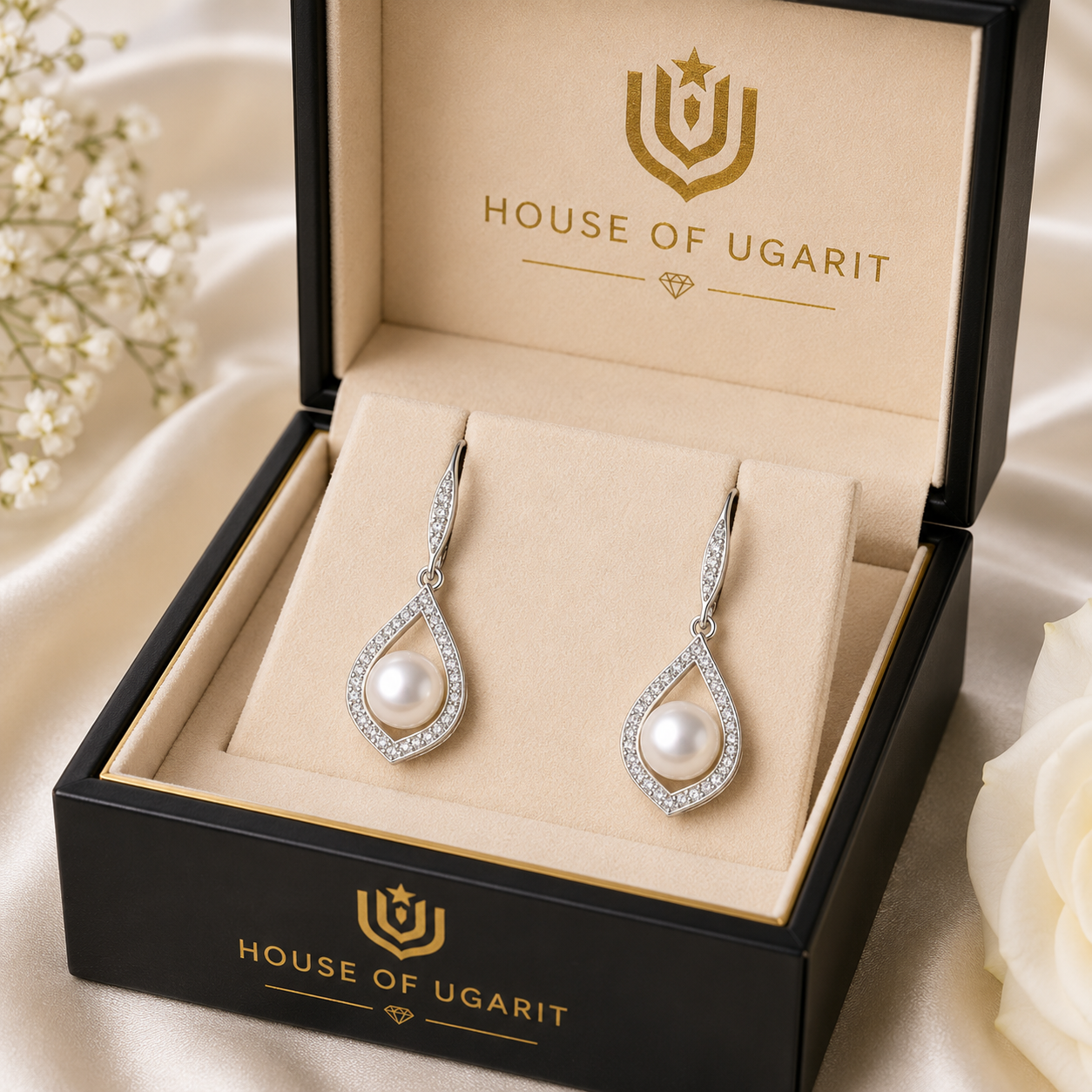 Pearl Royale Teardrop Earrings